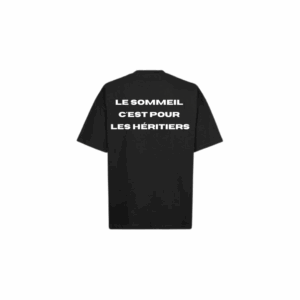 Cryptobillionaire - T-shirt Oversize noir - Le sommeil c'est pour les heritiers