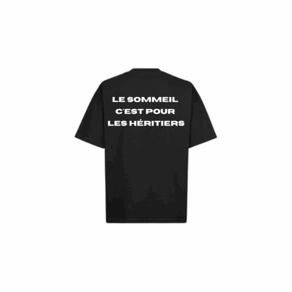 Cryptobillionaire - T-shirt Oversize noir - Le sommeil c'est pour les heritiers