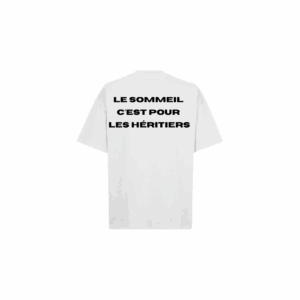 Cryptobillionaire - T-shirt Oversize Blanc - Le sommeil c'est pour les heritiers