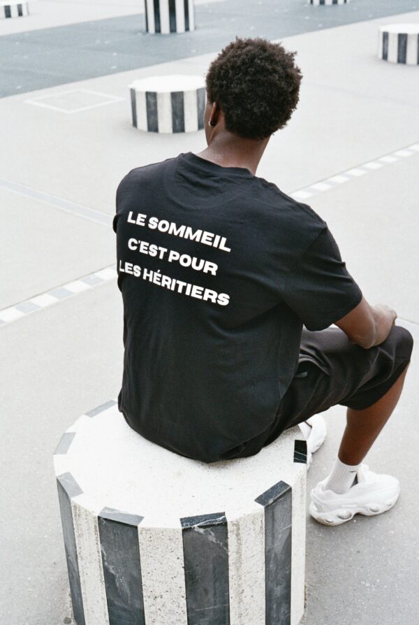 Cryptobillionaire - T-shirt Oversize noir - Le sommeil c'est pour les heritiers – Image 5