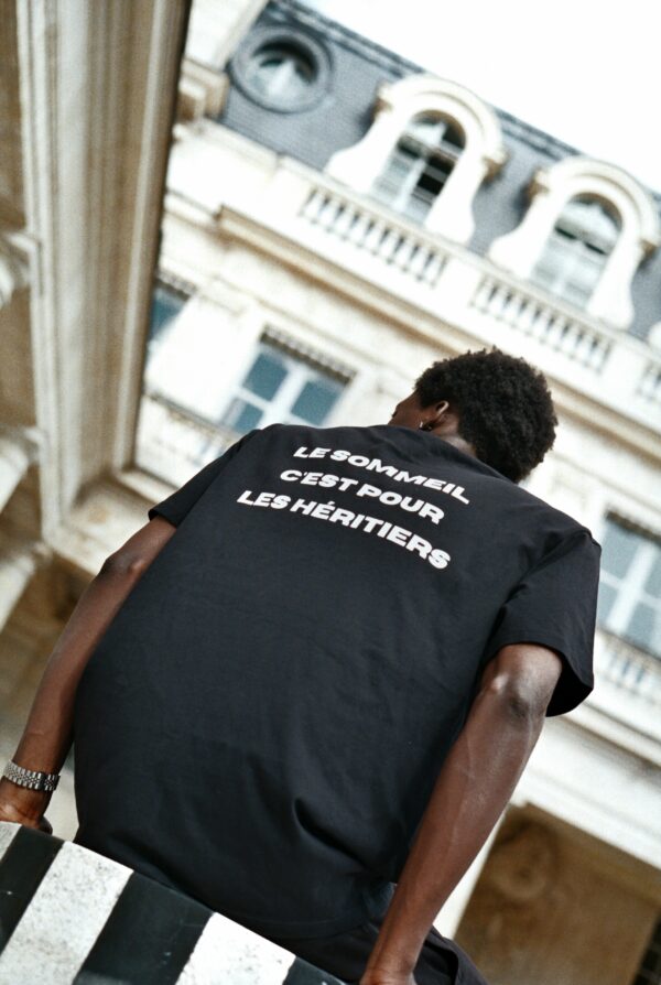 Cryptobillionaire - T-shirt Oversize noir - Le sommeil c'est pour les heritiers – Image 4